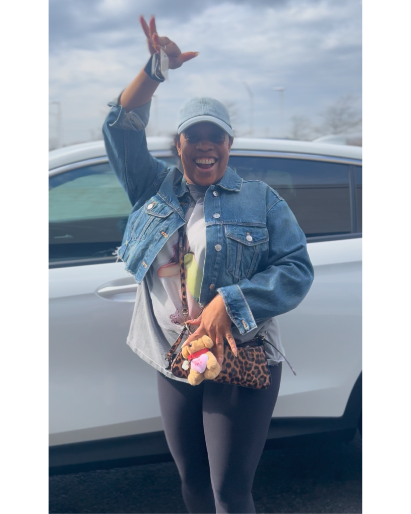 customer delivery at arnie bauer buick gmc in matteson il